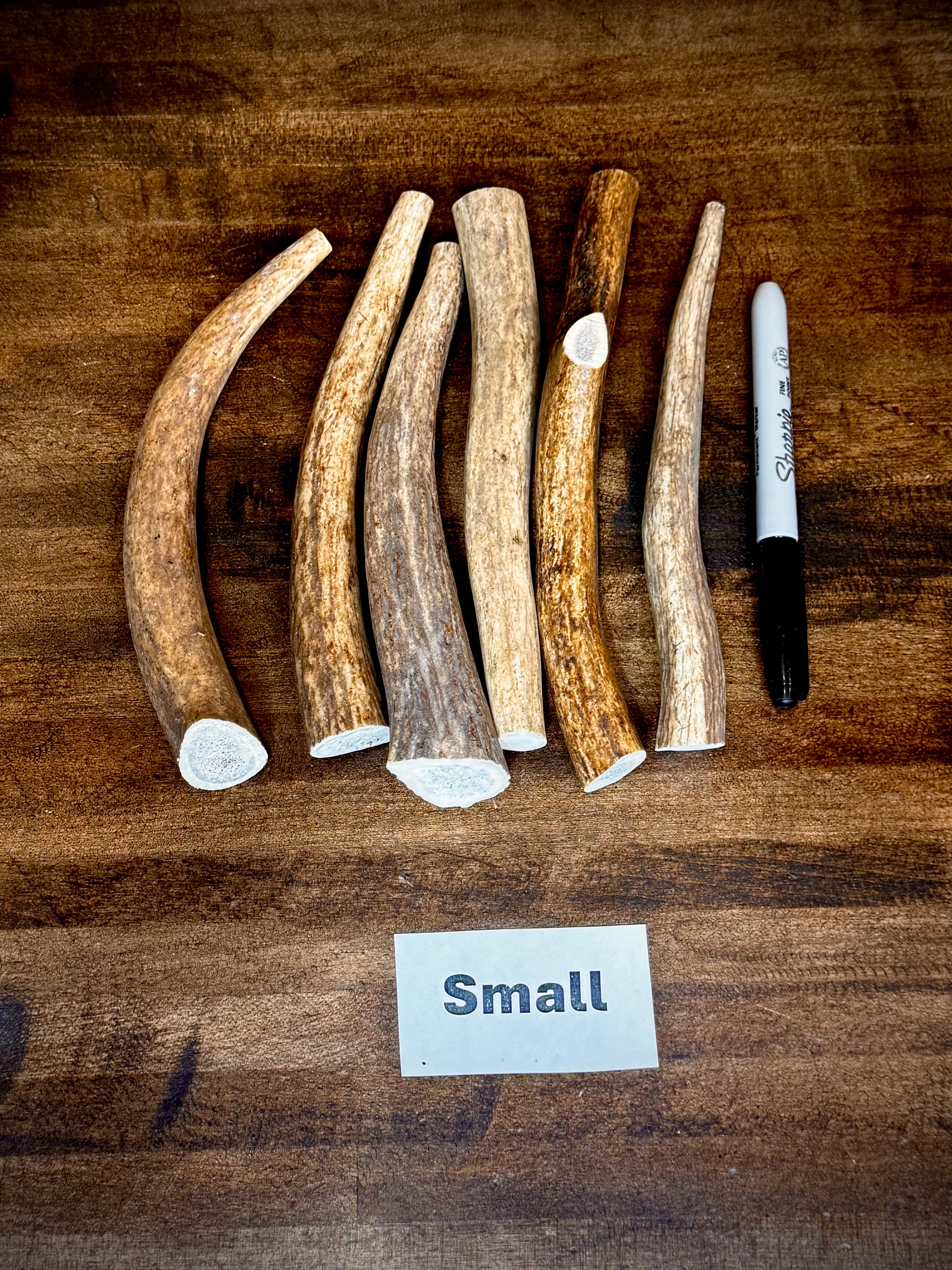 Elk Antler Dog Chew Treats - 1 Pound Groups, Free Shipping