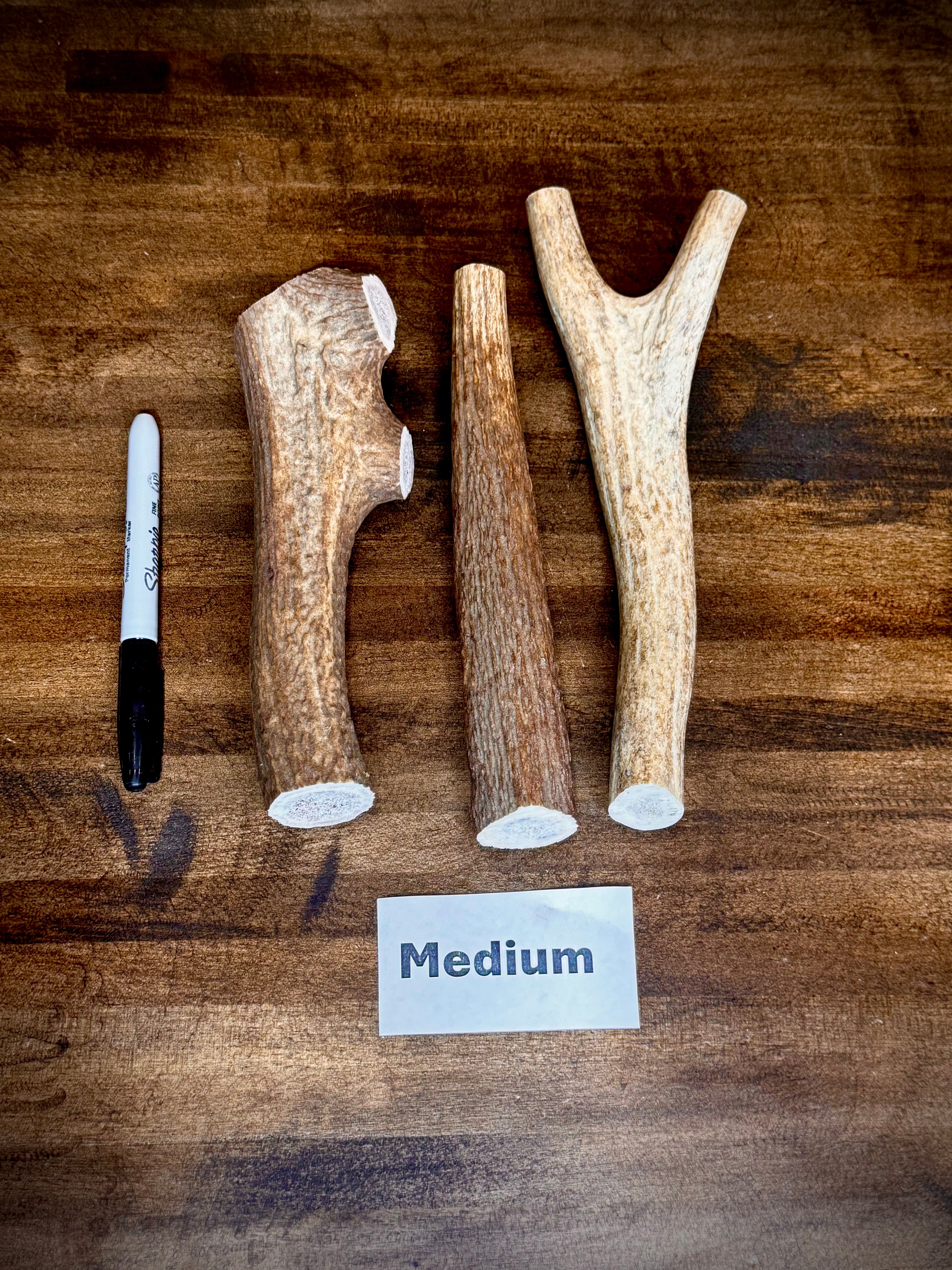 Elk Antler Dog Chew Treats - 1 Pound Groups, Free Shipping