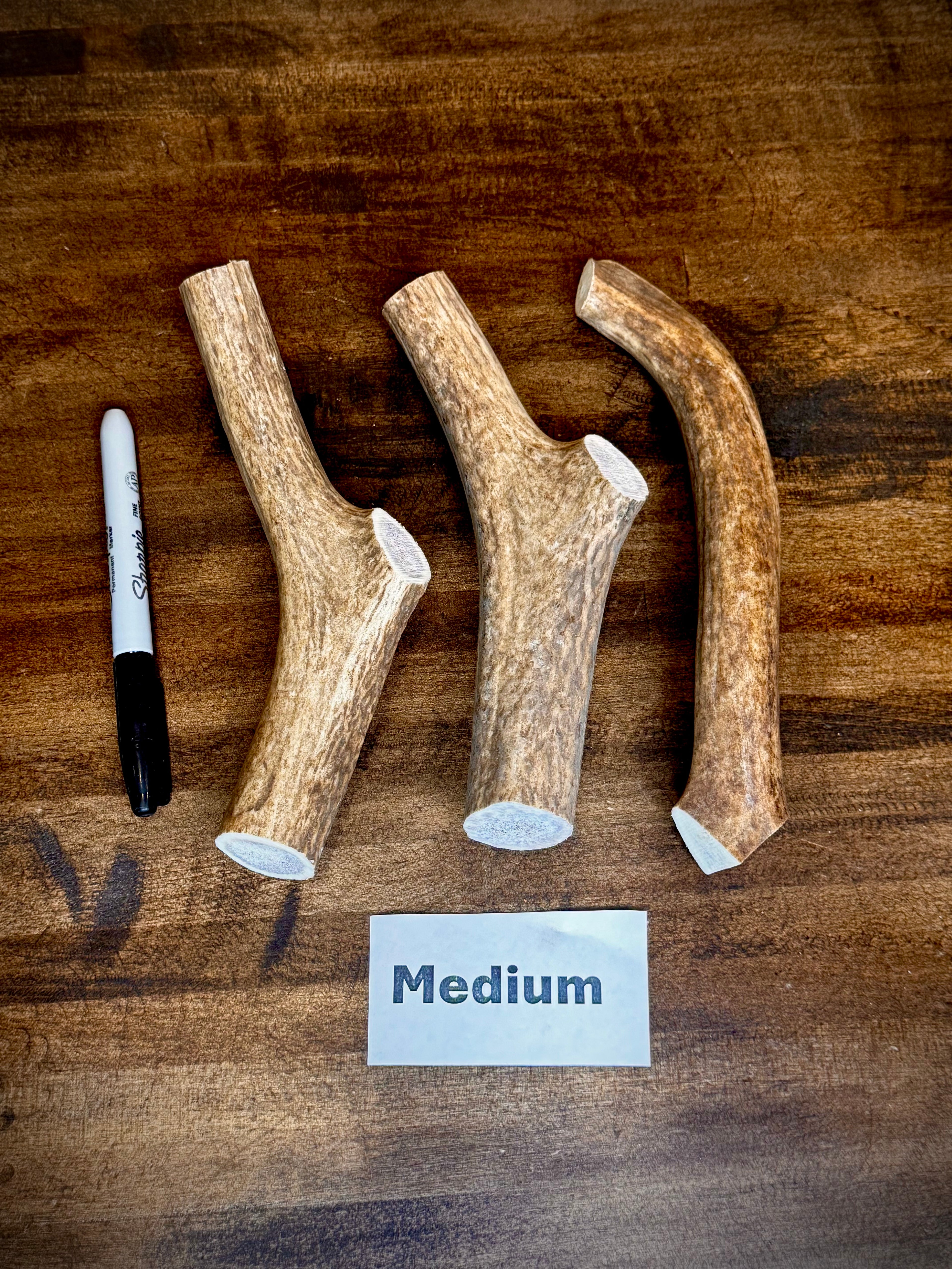 Elk Antler Dog Chew Treats - 1 Pound Groups, Free Shipping