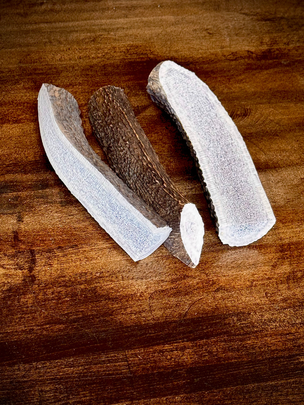 Split Elk Antler Dog Chew Treats - 1 Pound Groups, Choose Size