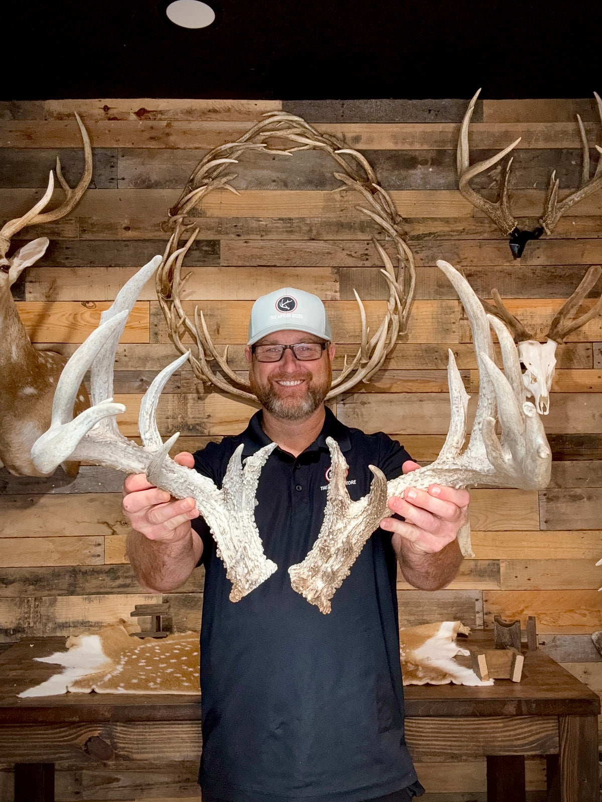 195" Matching Trophy Whitetail Sheds | 20 Points | Exceptional Character | Weathered