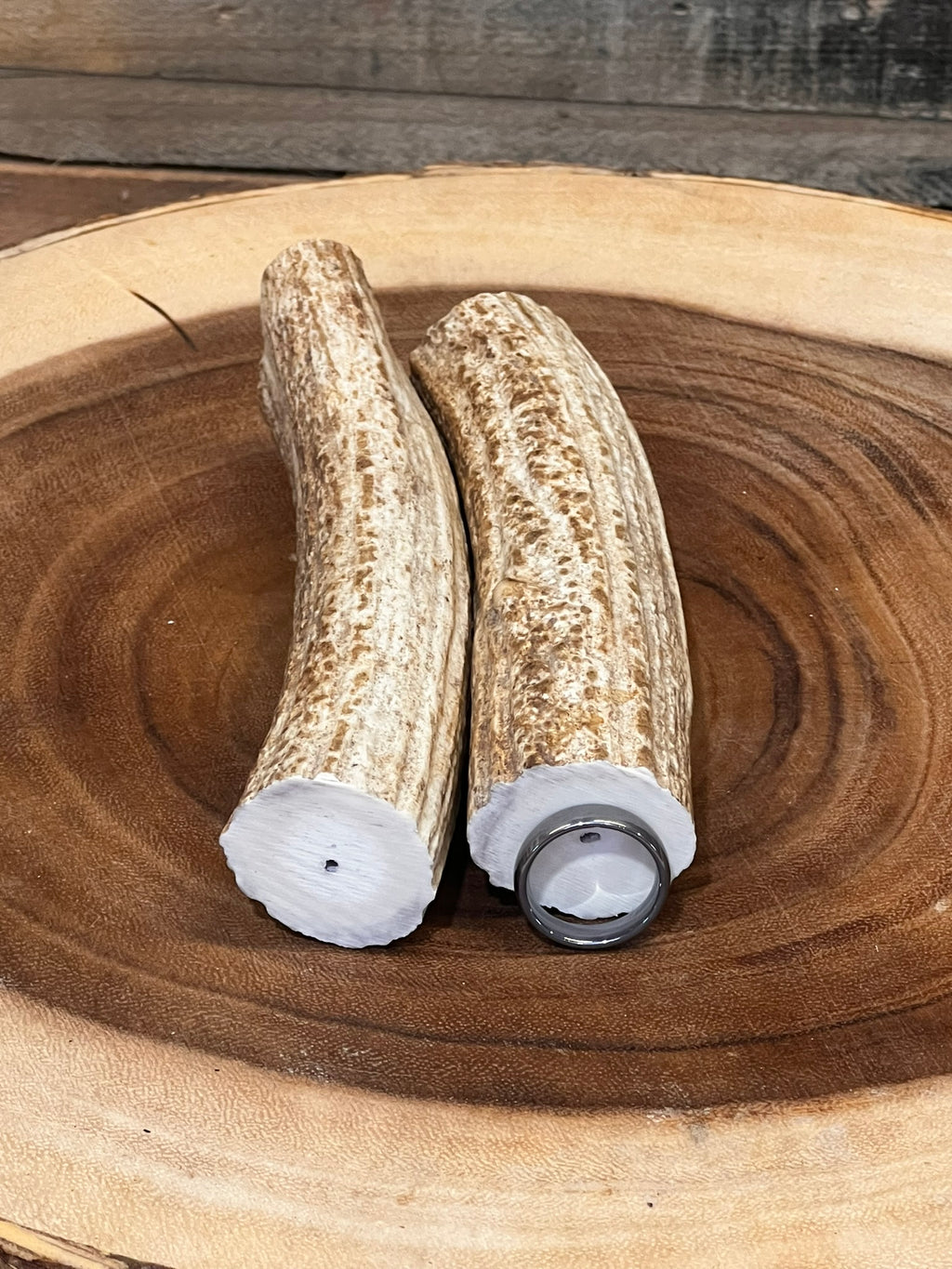Deer Antler Knife Handle or Pen-Turning Blank, No Burr (Slab) - Choose Size and Color
