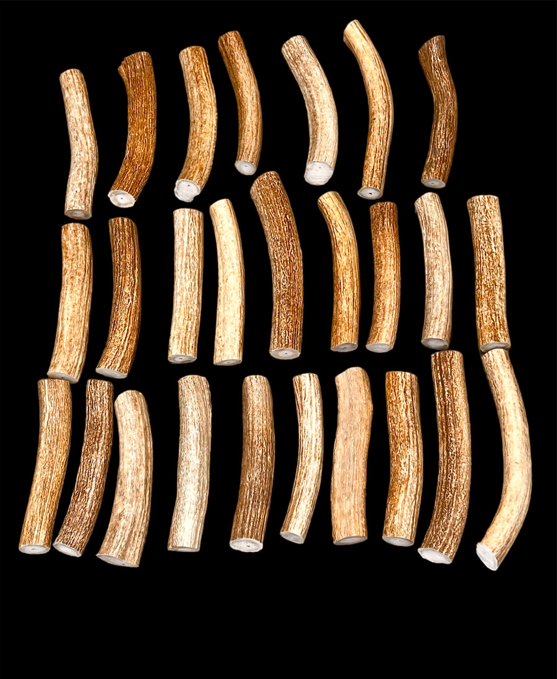Deer Antler Knife Handle or Pen-Turning Blank, No Burr (Slab) - Choose Size and Color